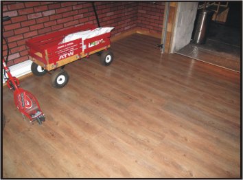 Garage Floor After the Pro Garage Floor Covering.